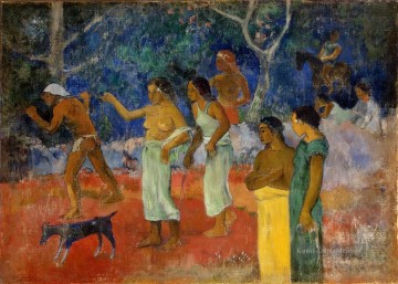 Szenen von Tahitian Leben Beitrag Impressionismus Primitivismus Paul Gauguin Ölgemälde